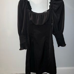 Black Silk Mini Dress